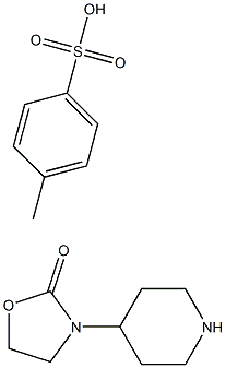 3-Piperidin-4-yl-oxazolidin-2-one, toluene-4-sulfonic acid salt Struktur