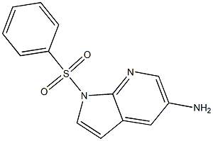 1-Benzenesulfonyl-1H-pyrrolo[2,3-b]pyridin-5-ylaMine Struktur