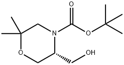 (R)-4-BOC-5-HYDROXYMETHYL-2,2-DIMETHYL-MORPHOLINE Struktur