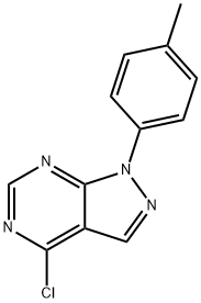 4-CHLORO-1-(P-TOLYL)-1H-PYRAZOLO[3,4-D]PYRIMIDINE Struktur