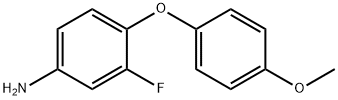 3-fluoro-4-(4-methoxyphenoxy)aniline Struktur