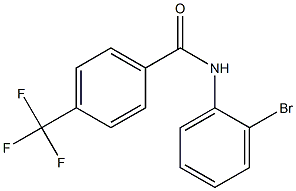 N-(2-bromophenyl)-4-(trifluoromethyl)benzamide Struktur