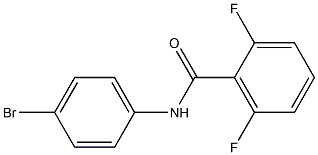 N-(4-bromophenyl)-2,6-difluorobenzamide Struktur