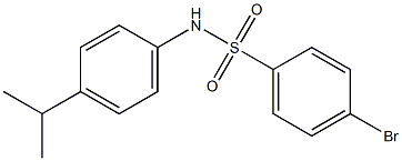 4-bromo-N-(4-isopropylphenyl)benzenesulfonamide Struktur