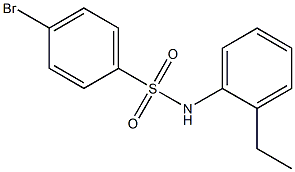 4-bromo-N-(2-ethylphenyl)benzenesulfonamide Struktur