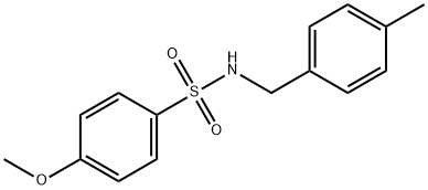 4-methoxy-N-(4-methylbenzyl)benzenesulfonamide Struktur