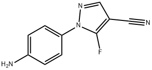 1-(4-aminophenyl)-5-fluoro-1H-pyrazole-4-carbonitrile Struktur