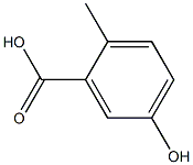 2-Methyl-5-hydroxybenzoic acid Struktur