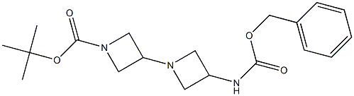 tert-butyl 3-(benzyloxycarbonylaMino)-1,3'-biazetidine-1'-carboxylate Struktur