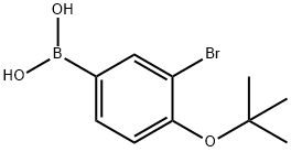 3-Bromo-4-t-butoxyphenylboronic acid Struktur