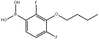 3-Butoxy-2,4-difluorophenylboronic acid Struktur