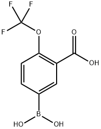 5-(Dihydroxyboranyl)-2-(trifluoromethoxy)benzoic acid Struktur