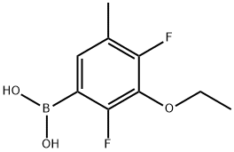 3-Ethoxy-2,4-difluoro-5-methylphenylboronic acid Struktur