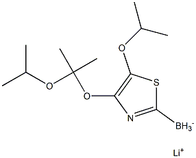 Lithium triisopropoxy(thiazol-2-yl)borate Struktur