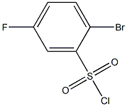 2-broMo-5-fluorophenylsulfonyl chloride Struktur