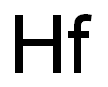 Hafnium (Hf) Standard Solution Struktur