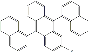 2-broMo-9,10-di(naphthalene-1-yl)anthracene Struktur