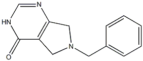 6-benzyl-6,7-dihydro-3H-pyrrolo[3,4-d]pyriMidin-4(5H)-one Struktur