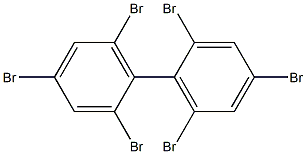 2.2'.4.4'.6.6'-Hexabromobiphenyl Solution Struktur