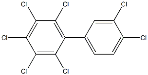 2,3,3',4,4',5,6-Heptachlorobiphenyl Solution Struktur