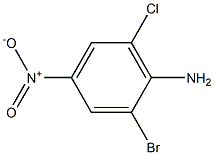 2-Bromo-6-chloro-4-nitroaniline Solution Struktur