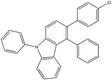 3-(4-chlorophenyl)-N-(4-Biphenyl)carbazole Struktur