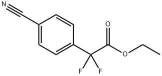 ethyl 2-(4-cyanophenyl)-2,2-difluoroacetate Struktur