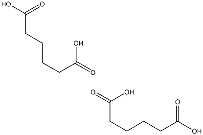 Hexanedioic acid (Adipic acid) Struktur