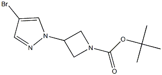 3-(4-BroMo-pyrazol-1-yl)-azetidine-1-carboxylic acid tert-butyl ester Struktur