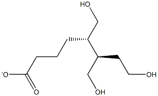 5(S),6(R)-7-trihydroxymethyl Heptanoate Struktur