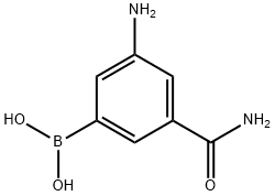 3-aMino-5-carbaMoylphenylboronic acid Struktur