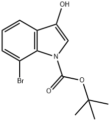 1-Boc-7-broMo-3-hydroxy-1H-indole Struktur