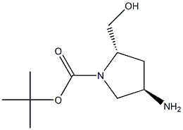 (2S,4R)-tert-butyl 4-aMino-2-(hydroxyMethyl)pyrrolidine-1-carboxylate Struktur