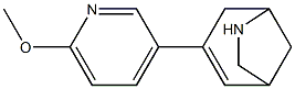 3-(6-Methoxypyridin-3-yl)-6-azabicyclo[3.2.1]oct-2-ene Struktur