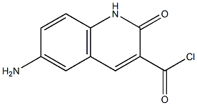 6-aMino-2-oxo-1,2-dihydroquinoline-3-carbonyl chloride Struktur