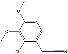 2-(2-chloro-3,4-diMethoxyphenyl)acetonitrile Struktur