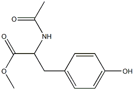 2-AcetylaMino-3-(4-hydroxy-phenyl)-propionic acid Methyl ester Struktur