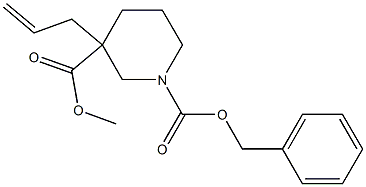 Methyl 1-Cbz-3-allylpiperidine-3-carboxylate Struktur