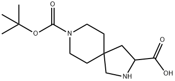 8-(BOC)-2,8-DIAZASPIRO[4.5]DECANE-3-CARBOXYLIC ACID Struktur