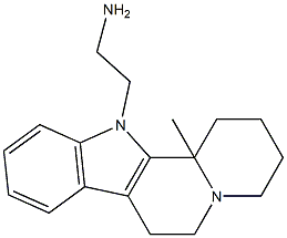 2-(12b-Methyl-1,3,4,6,7,12b-hexahydroindolo[2,3-a]quinolizin-12(2H)-yl)ethanaMine Struktur