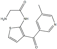 2-aMino-N-(5-Methyl-3-picolinoylthiophen-2-yl)acetaMide Struktur