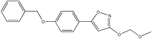 5-(4-(benzyloxy)phenyl)-3-(MethoxyMethoxy)isoxazole Struktur