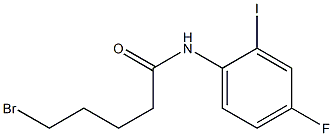 5-broMo-N-(4-fluoro-2-iodophenyl)pentanaMide Struktur