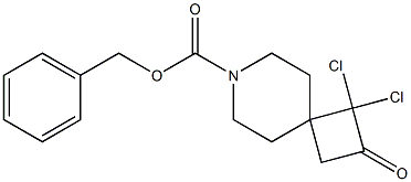 benzyl 1,1-dichloro-2-oxo-7-azaspiro[3.5]nonane-7-carboxylate Struktur