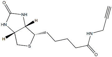 5-((3aS,4S,6aR)-2-oxohexahydro-1H-thieno[3,4-d]iMidazol-4-yl)-N-(prop-2-yn-1-yl)pentanaMide Struktur