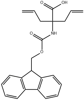 N-FMoc-2-aMino-2-(2-propenyl)-4-Pentenoic acid Struktur