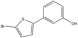 3-(5-broMothiophen-2-yl)phenol Struktur