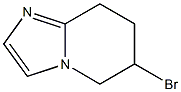 6-broMo-5,6,7,8-tetrahydroiMidazo[1,2-a]pyridine Struktur