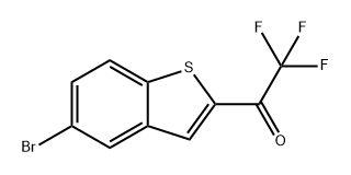 1-(5-broMobenzo[b]thiophen-2-yl)-2,2,2-trifluoroethanone Struktur