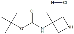 3-(Boc-aMino)-3-Methylazetidine hydrochloride Struktur